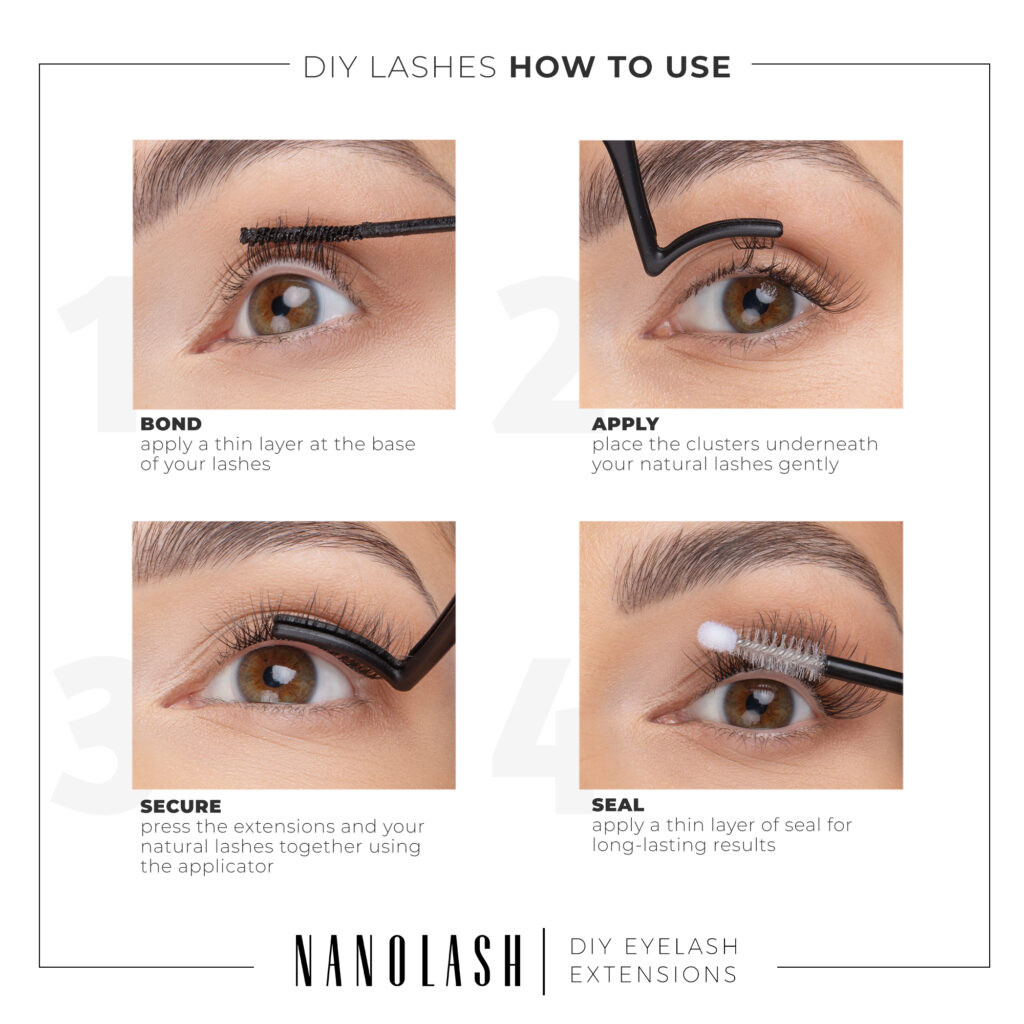 cluster lashes extensions